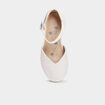 Babies c&eacute;r&eacute;monie &agrave; talons paillettes blanc fille