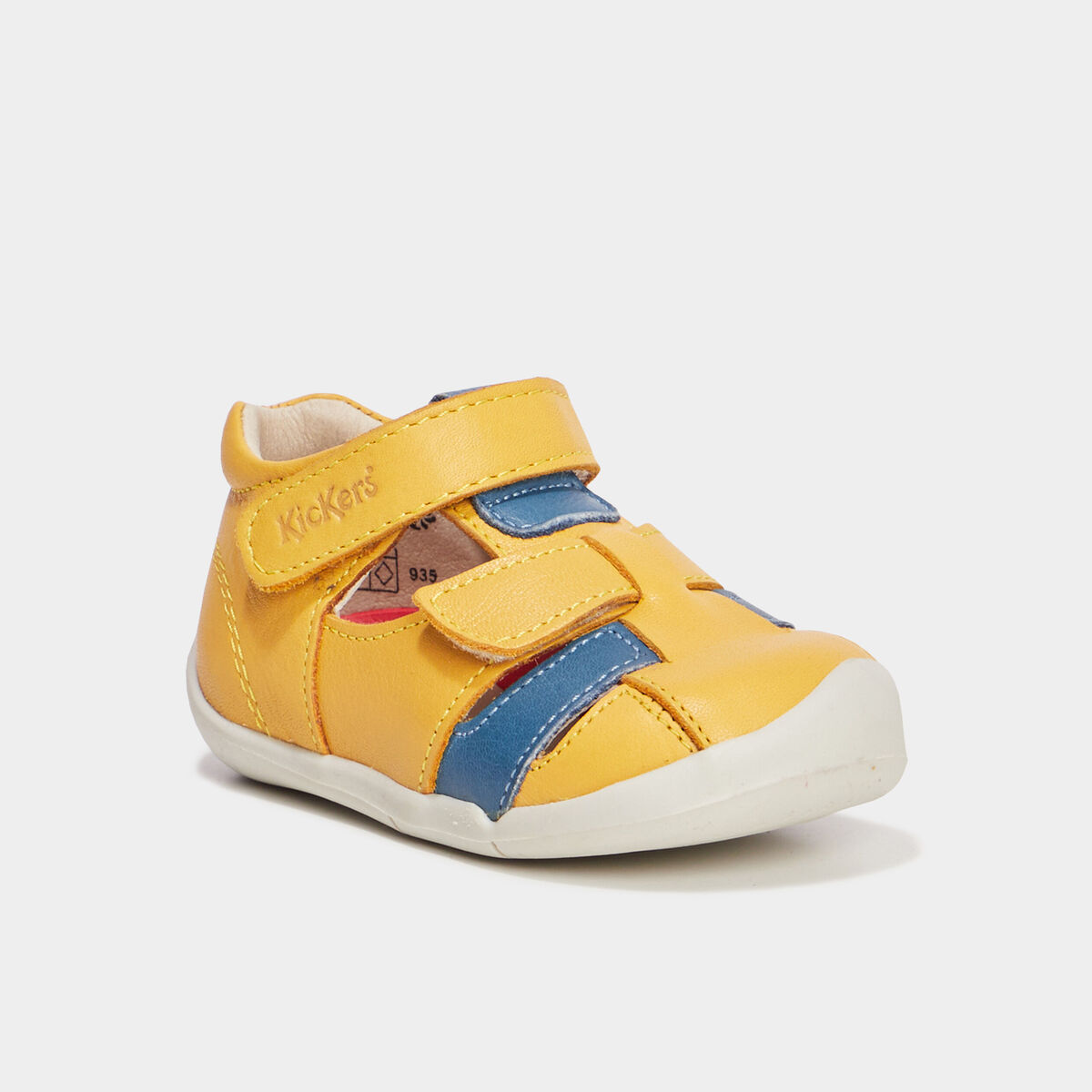 Sandales Kickers Wasabou jaune bébé garçon