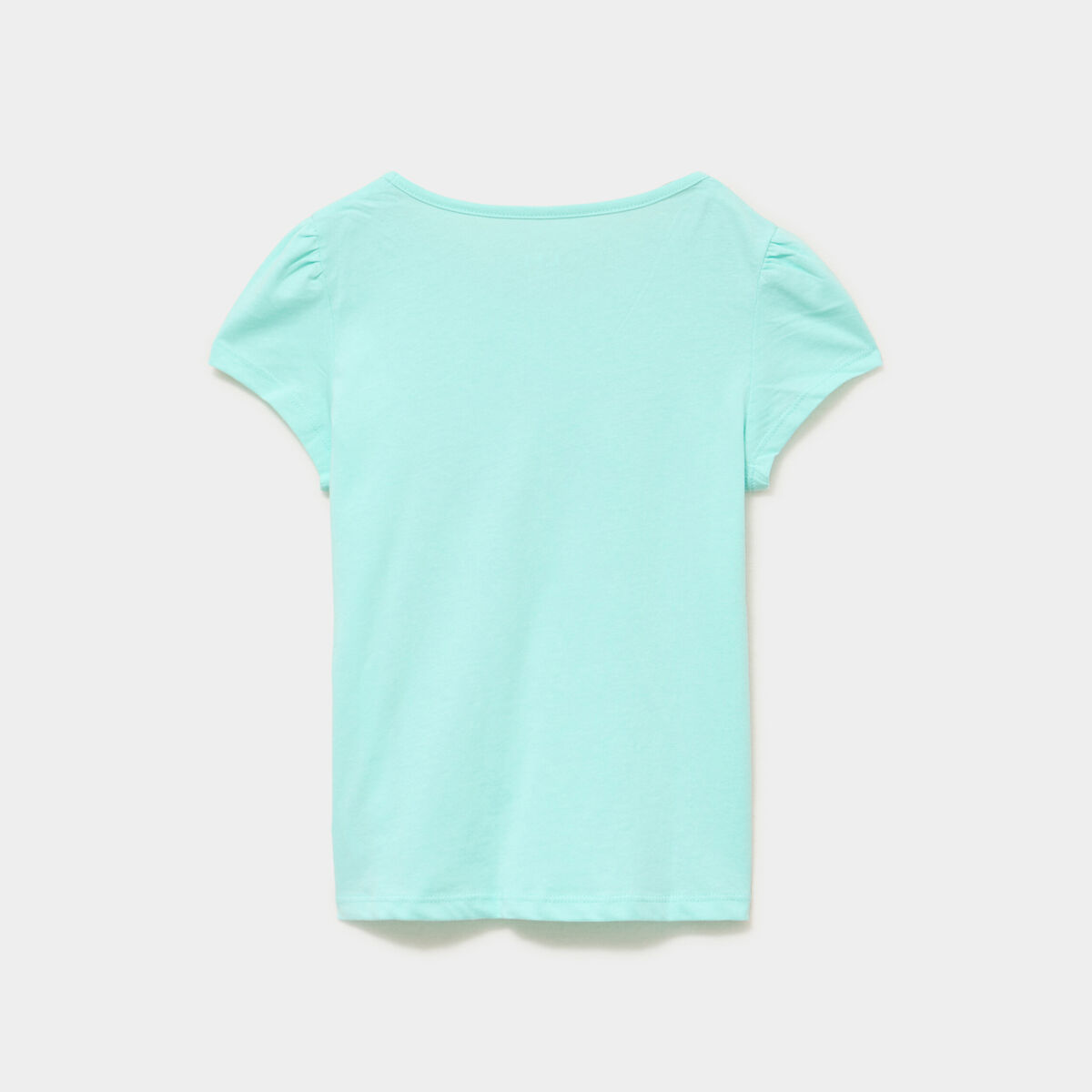 Ensemble pyjama short et t-shirt coton bleu turquoise fille