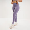 Legging de sport gainant taille haute violet femme