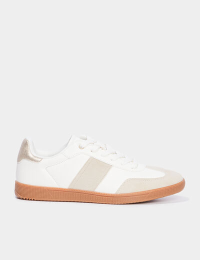 Tennis basses &agrave; lacets Creeks sable femme