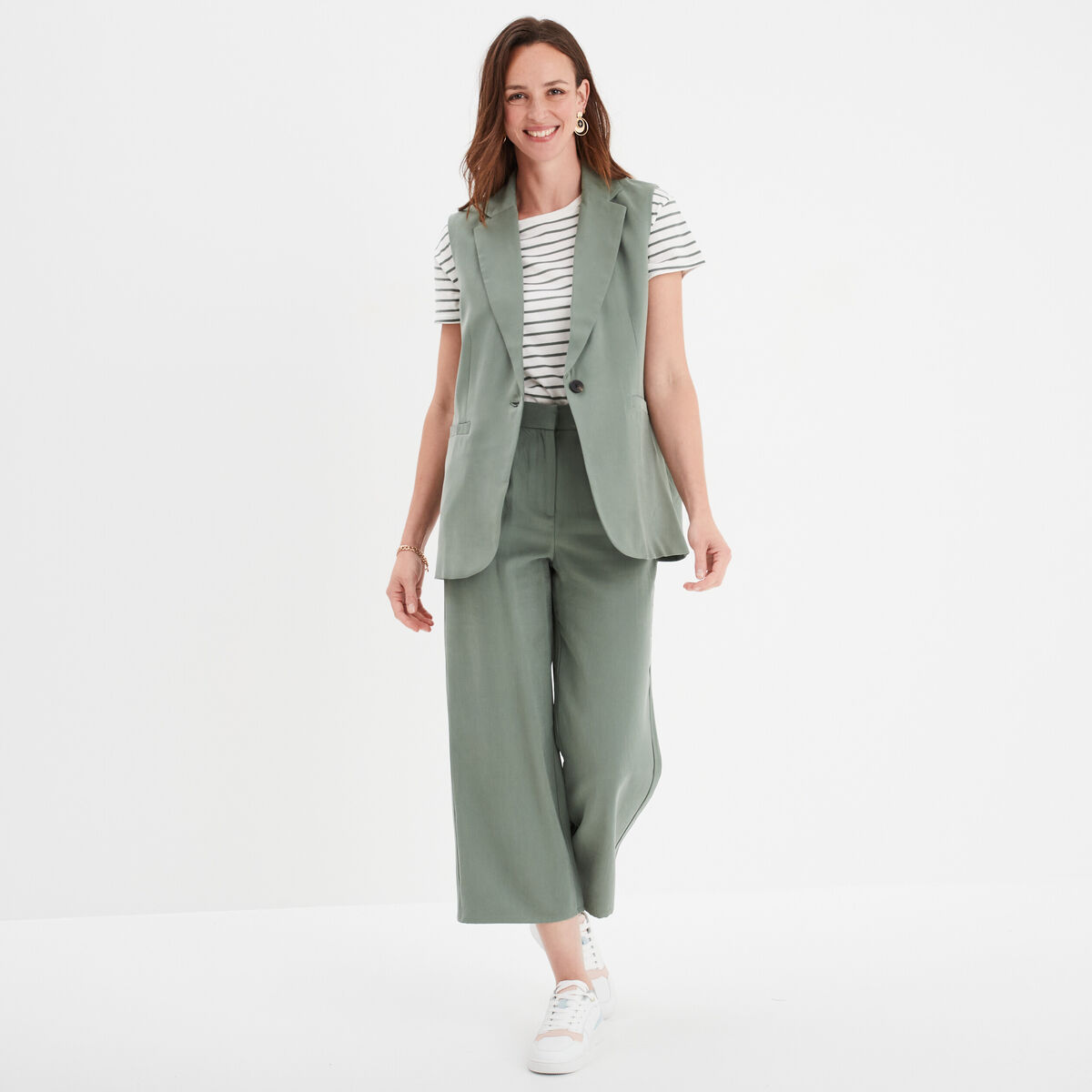 T-shirt manches courtes coton ecru femme
