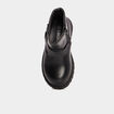 Bottines crantées avec boucles Liberto noir fille
