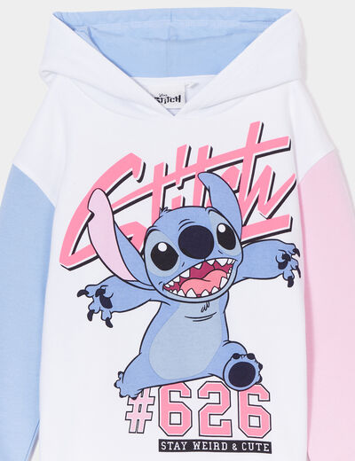 Sweat à capuche hoodie Stitch multicolore fille