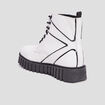 Bottines en cuir Kickers Kickfab blanc femme
