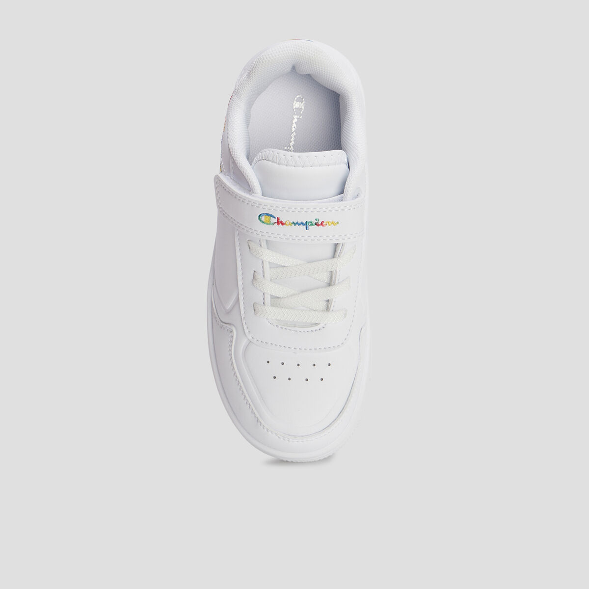 Tennis scratchs Champion Flower blanc fille