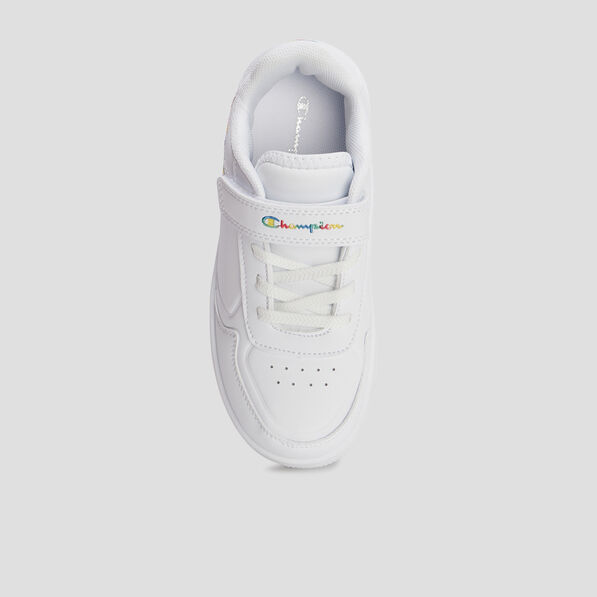 Tennis scratchs Champion Flower blanc fille
