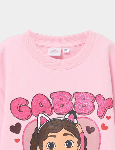 Sweat Gabby et la maison magique rose clair fille