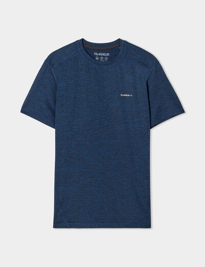 T-shirt technique outdoor léger Trappeur bleu pétrole homme