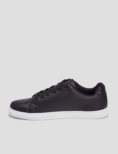 Baskets plates noir homme
