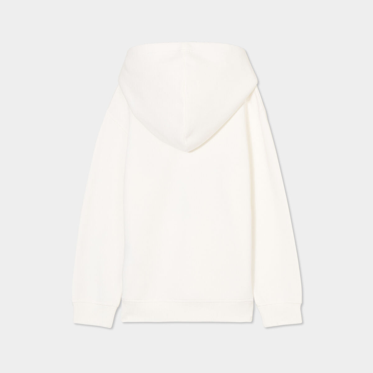 Sweat &agrave; capuche hoodie 1 poche Creeks blanc gar&ccedil;on