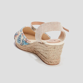 sandales espadrilles compensees multicolore femme Sandales espadrilles compensées multicolore femme