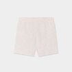Short avec noeud taille élastiquée coton beige bébé garçon