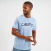T-shirt col rond manches courtes coton bleu ciel homme