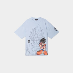 t shirt manches courtes dragon ball z bleu homme T-shirt manches courtes Dragon Ball Z bleu homme