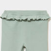 Legging c&ocirc;tel&eacute; &agrave; volants vert pastel b&eacute;b&eacute; fille