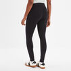 Legging 7/8ème taille haute coton noir femme