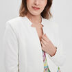 Veste boléro stretch manches longues ivoire femme