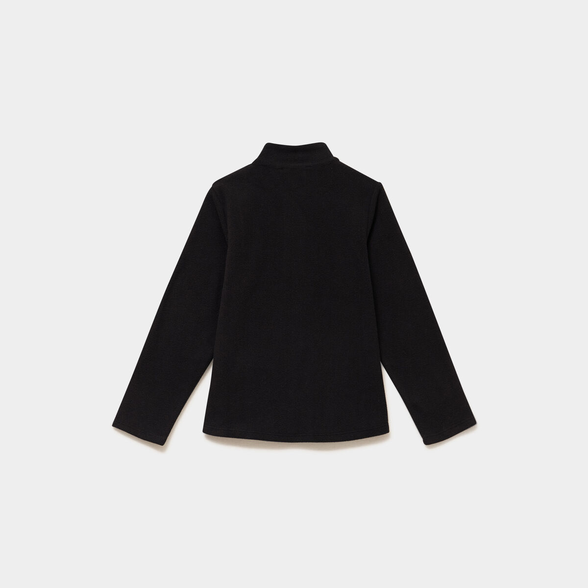 Sweat polaire col camionneur noir mixte