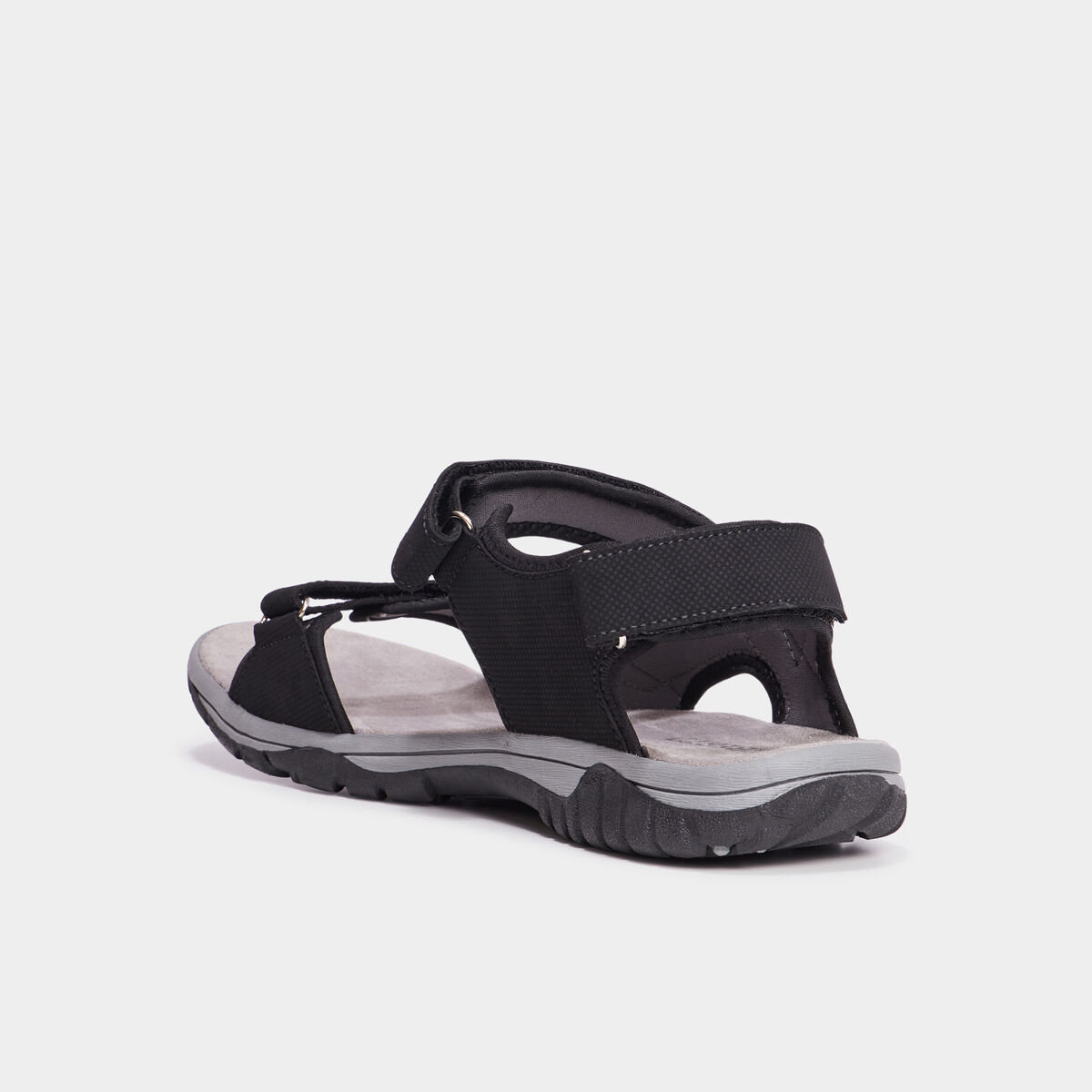 Sandales à scratchs noir homme