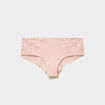 Shorty avec dentelle rose clair femme