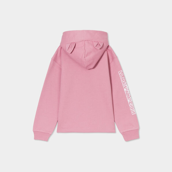 sweat hoodie gabby et la maison magique rose poudree fille Sweat hoodie Gabby et la Maison magique rose poudrée fille