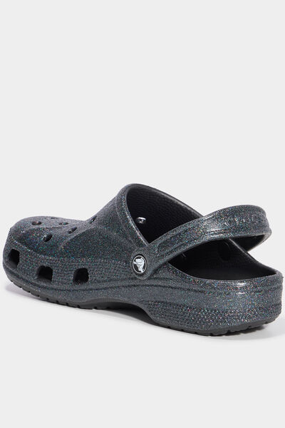 Sabots de plage paillettes multicolore femme