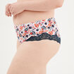 Shorty microfibre ecru femme grande taille