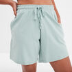 Bas de pyjama short taille élastiquée bleu gris femme
