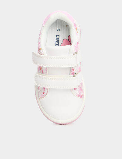 Tennis basses à scratchs multicolore bébé fille