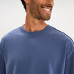 T-shirt col rond droit relax fit bleu homme