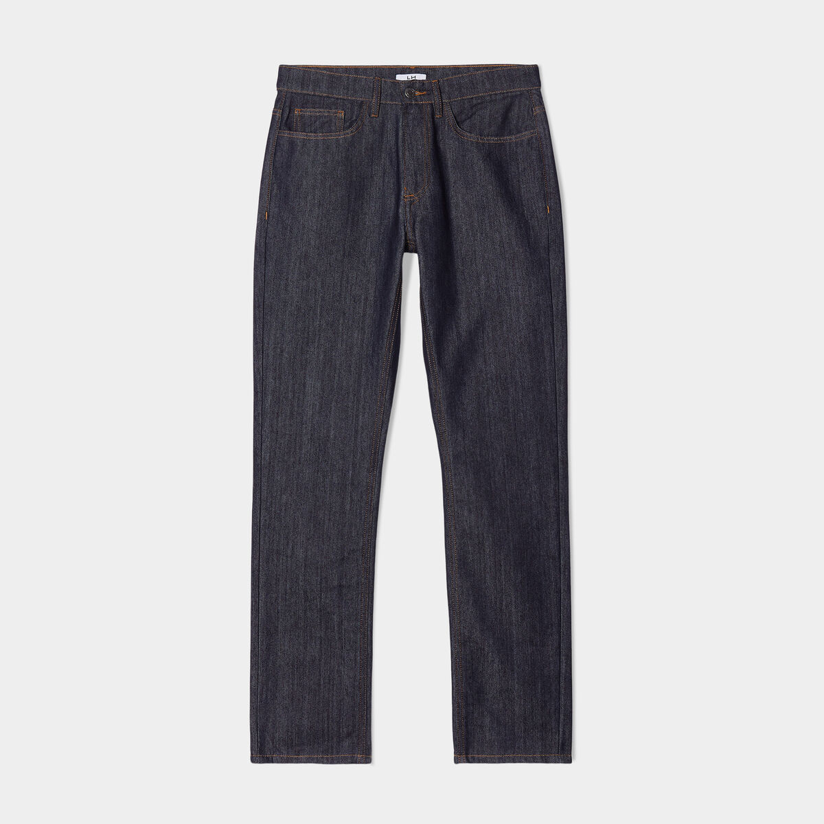 Jeans straight denim 5 poches denim brut homme