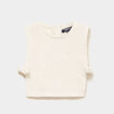 Pull sans manches nou&eacute; blanc b&eacute;b&eacute; fille