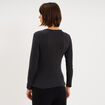 T-shirt thermique manches longues noir femme