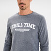 Ensemble pyjama 2 pi&egrave;ces gris clair homme