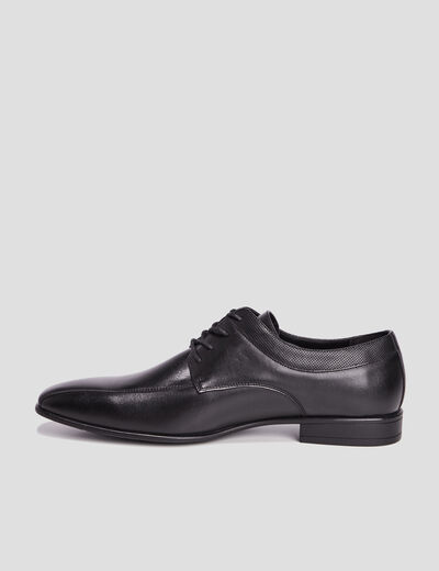 Derbies à bouts carrés noir homme