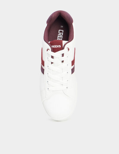 Tennis à lacets détails pailletés Creeks violet femme