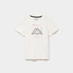 T-shirt en coton manches courtes Kappa blanc gar&ccedil;on