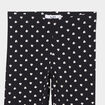 Legging taille &eacute;lastiqu&eacute;e coton noir fille