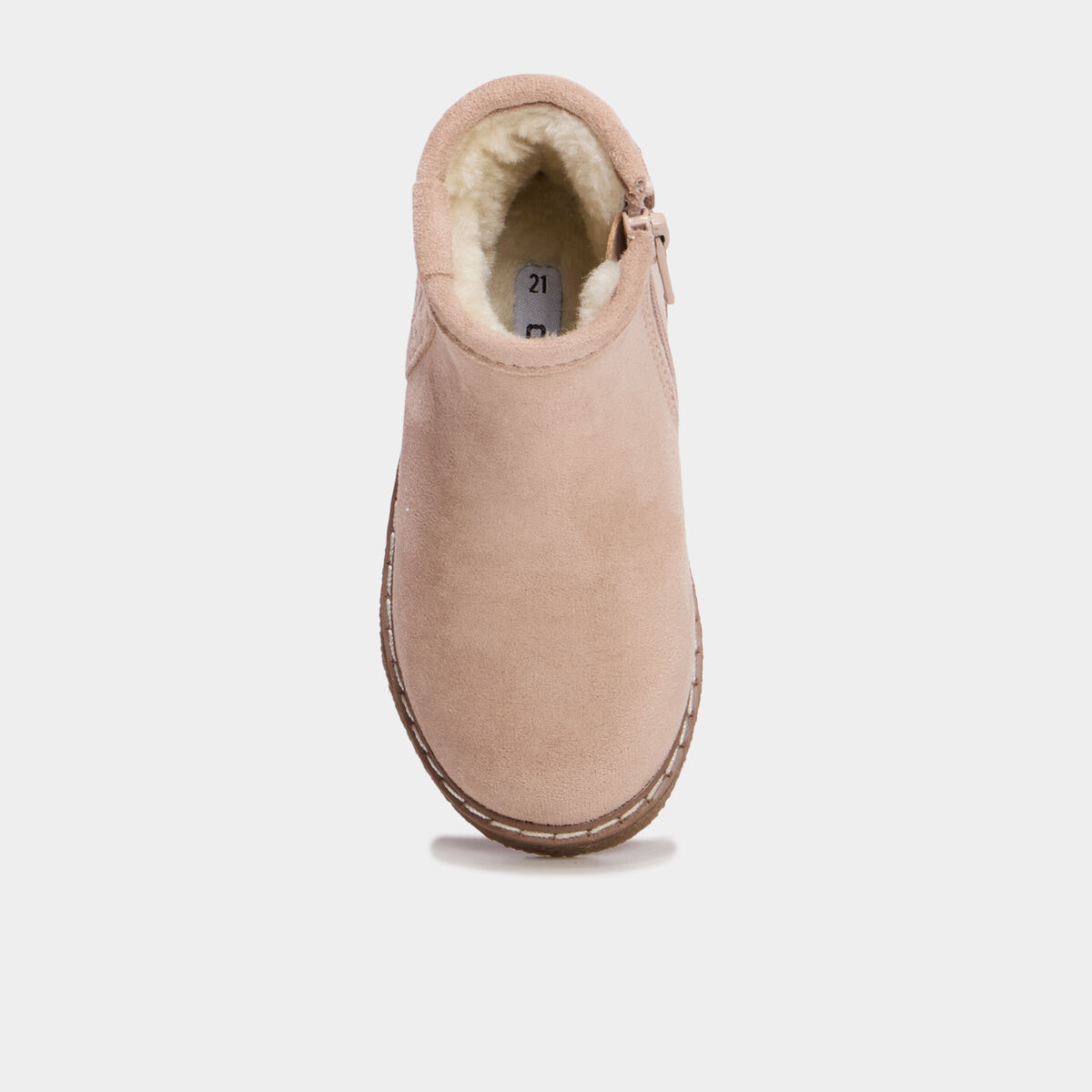 Boots fourr&eacute;es &agrave; franges ivoire b&eacute;b&eacute; fille