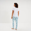 Ensemble pyjama legging coton Stitch blanc femme