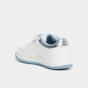 Tennis basses scratchs Champion Foil bleu fille