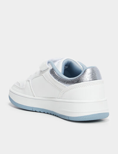 Tennis basses scratchs Champion Foil bleu fille