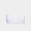 Soutien-gorge corbeille microfibre blanc femme