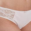 Culotte en coton avec dentelle rose poudrée femme