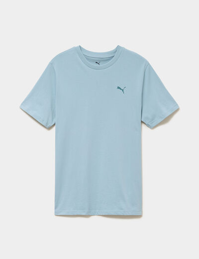 T-shirt manches courtes coton Puma vert &eacute;meraude homme
