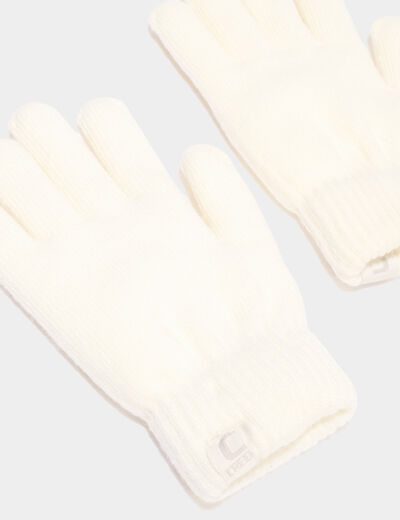 Gants ivoire fille