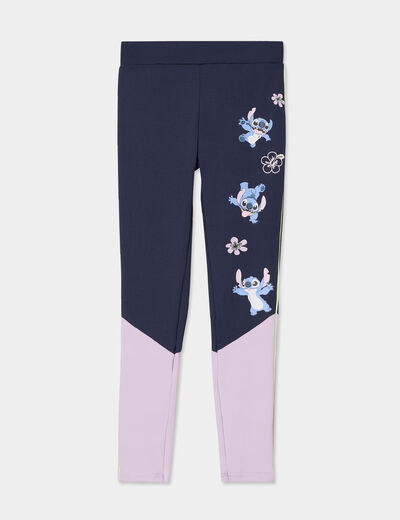 Legging stretch Stitch multicolore fille