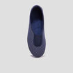 Chaussons ballerines bleu femme
