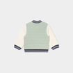Gilet zipp&eacute; matelass&eacute; col teddy vert pastel b&eacute;b&eacute; gar&ccedil;on